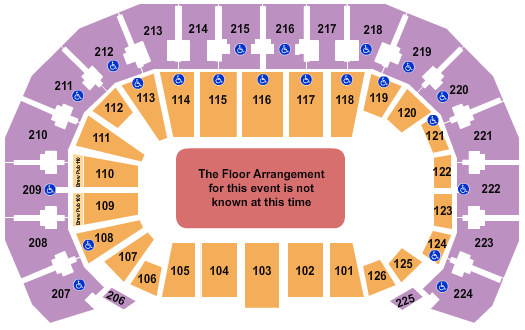 INTRUST Bank Arena Seating Chart: Generic Floor