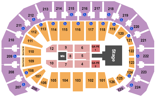 INTRUST Bank Arena Seating Chart: Luke Bryan