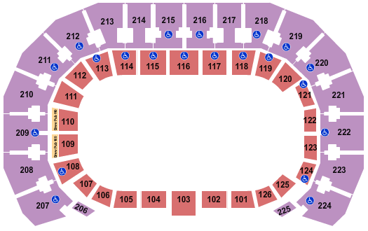 INTRUST Bank Arena Seating Chart: Open Floor