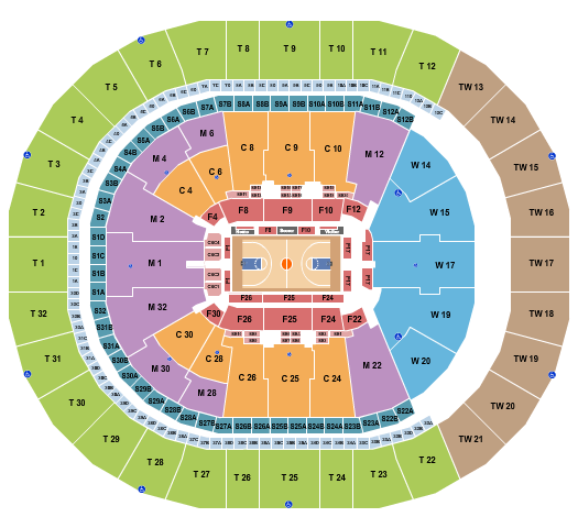 Intuit Dome Seating Chart: Basketball Row