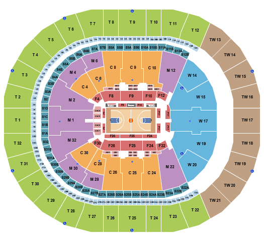 Intuit Dome Seating Chart: Basketball Row