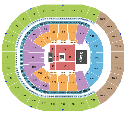 Intuit Dome Seating Chart: Cyndi Lauper