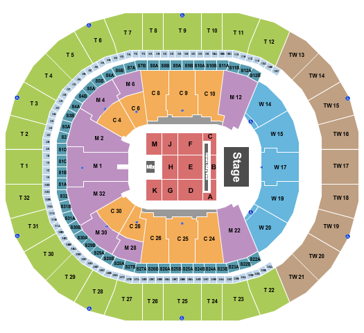 Intuit Dome Seating Chart: Elevation Worship