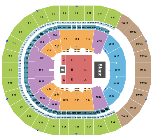 Intuit Dome Seating Chart: Endstage 2