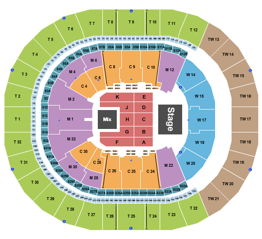 Intuit Dome Seating Chart: Endstage 6
