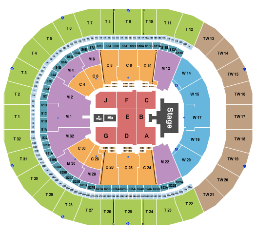 Intuit Dome Seating Chart: Endstage Catwalk W/ B Stage