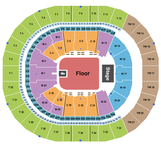 Intuit Dome Seating Chart: Endstage GA Floor