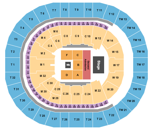 Intuit Dome Seating Chart: Endstage GA Pit