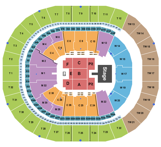 Intuit Dome Seating Chart: Endstage GA Pit w/ Catwalk