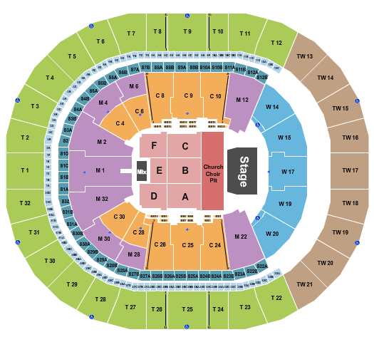 Intuit Dome Seating Chart: Eric Church