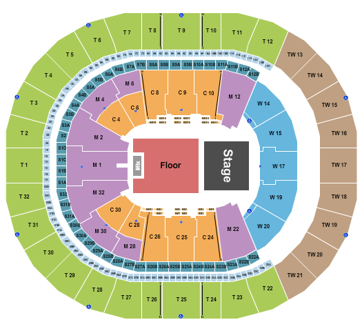 Intuit Dome Seating Chart: Half House GA Floor