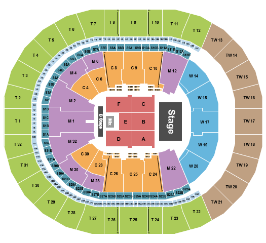 Intuit Dome Seating Chart: Ricardo Arjona