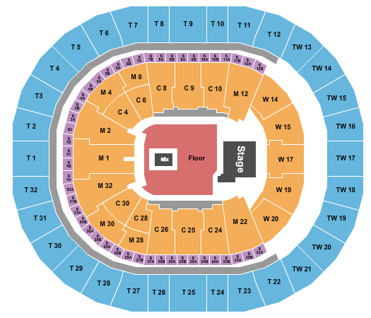 Intuit Dome Seating Chart: Twenty One Pilots