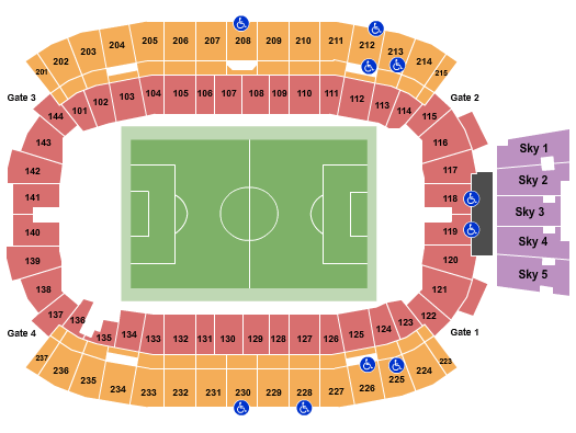 Princess Auto Stadium Seating Chart: Soccer
