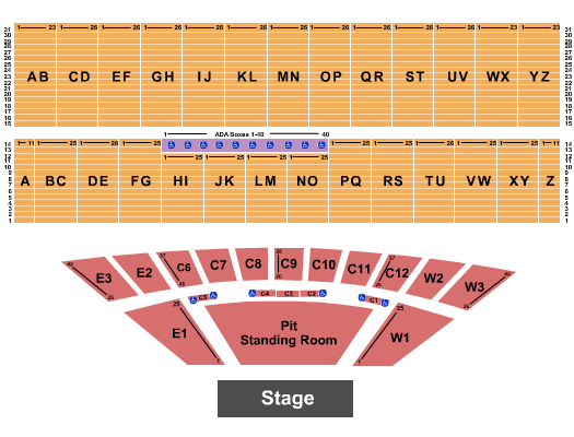 Luke Bryan Concert Seating Chart