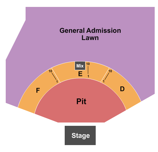 Ironstone Amphitheatre At Ironstone Vineyards Seating Chart: Endstage GA Pit