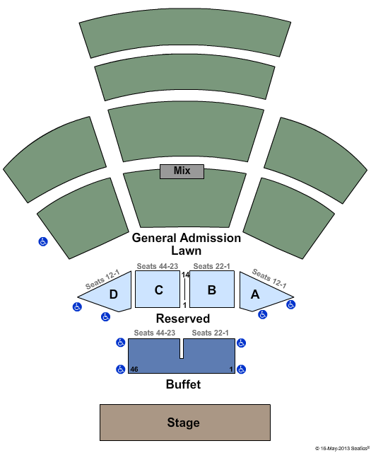 Ironstone Amphitheatre At Ironstone Vineyards Seating Map