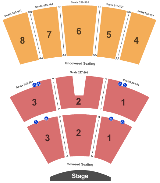 Iroquois Amphitheater Seating Chart