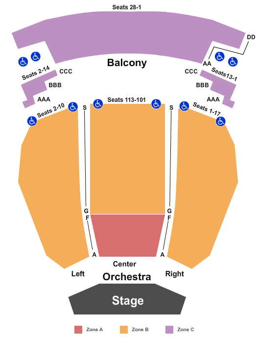 Irvine Barclay Theatre Map