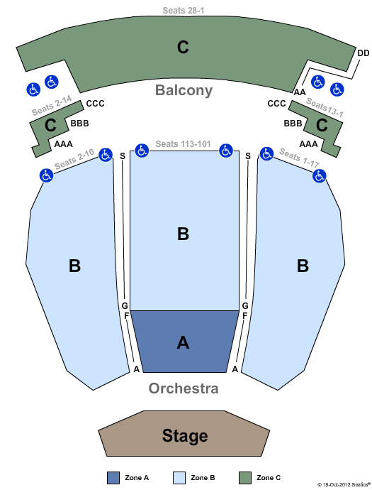 Irvine Barclay Theatre Seating Chart