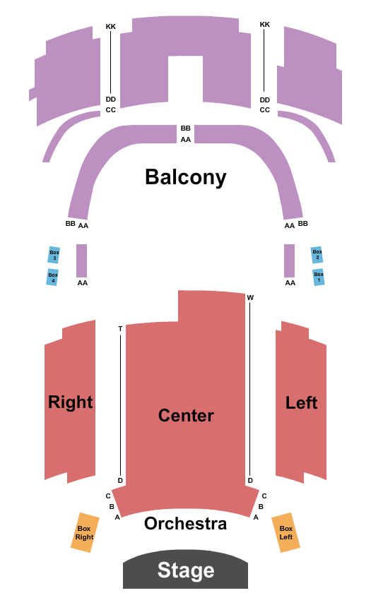 Irving Oil Auditorium Seating Chart: Endstage
