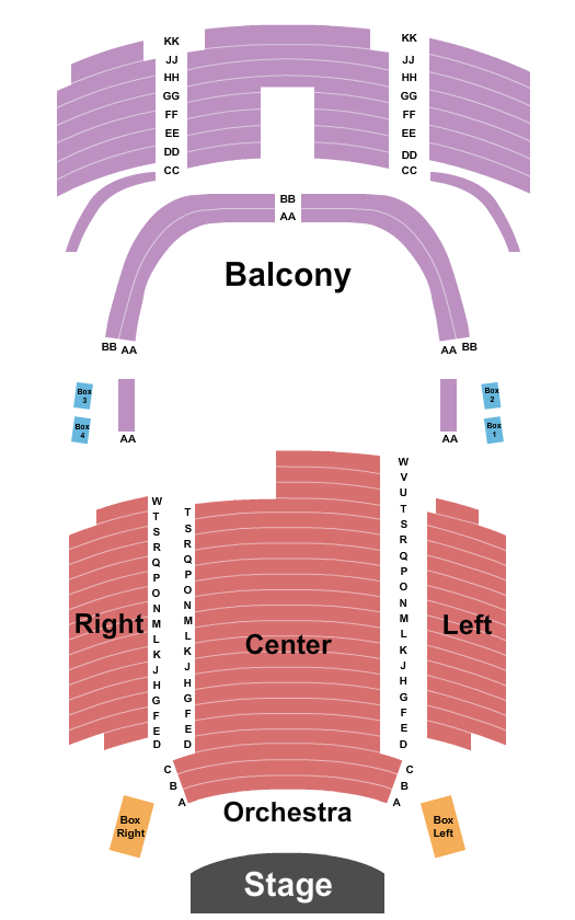 Irving Oil Auditorium at Imperial Theatre - Saint John Seating Chart: Endstage