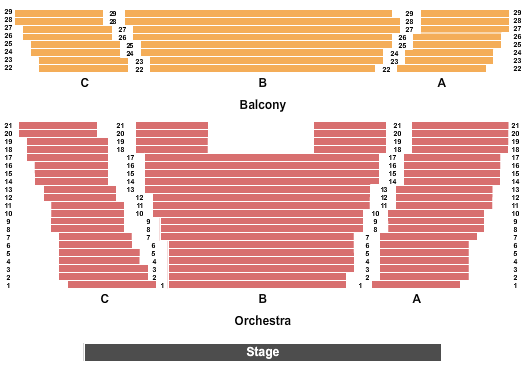 Island Resort & Casino Seating Chart: End Stage