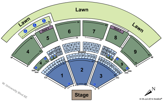 Sandia Casino Amphitheater Seating Chart