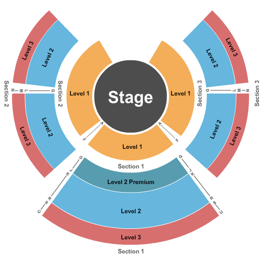 Park City Center Seating Chart: Cirque Italia - Static