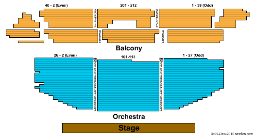 Ithaca State Theatre Seating Chart