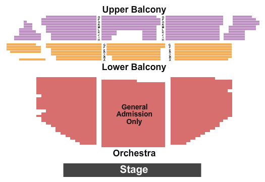 Ithaca State Theatre Seating Chart: Endstage GA Orchestra 2