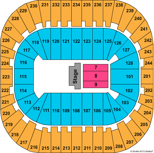 Izod Center Seating Chart