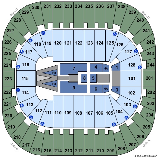 Izod Center Seating Chart