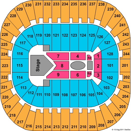 Izod Center Seating Chart