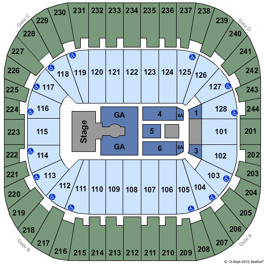 Izod Center Seating Chart