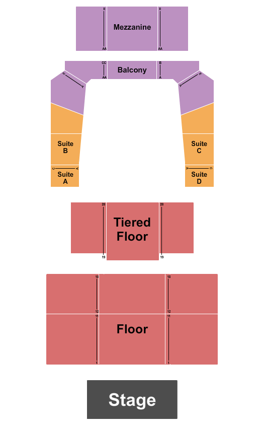 JAG Soundhouse Seating Chart: Endstage 2