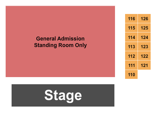 JJ's Live Seating Chart: GA/Tables