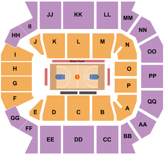 Great Southern Bank Arena Seating Chart: Basketball - Globetrotters