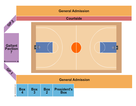 J. Thom Lawler Arena Seating Chart: Basketball