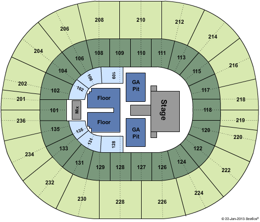 Jack Breslin Arena Seating Chart