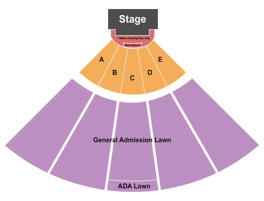 Bi-Mart Amphitheater Seating Chart: Platinum SRO & Reserved 2