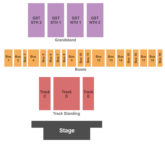 Jackson County Fairground - OR Seating Chart: End Stage
