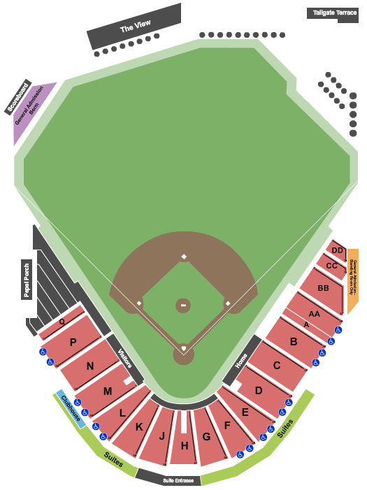Jackson Field - MI Seating Chart: Baseball
