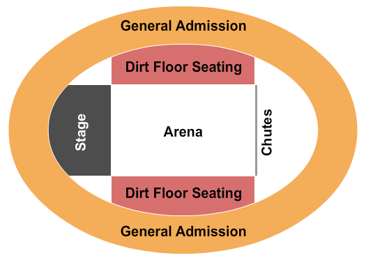Jacksonville Equestrian Center Seating Chart: Rodeo