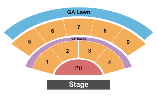 Jacksonville Fairgrounds Amphitheater Seating Chart: Endstage Pit