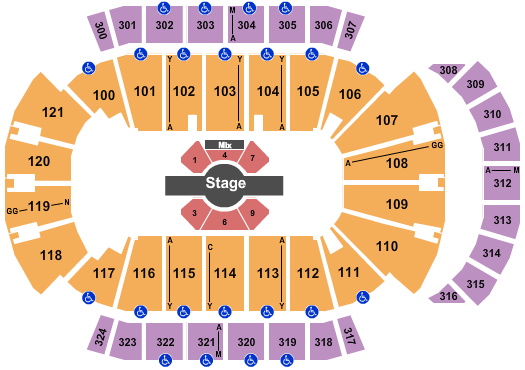 Jacksonville Veterans Memorial Arena Seating Chart: Cirque Corteo