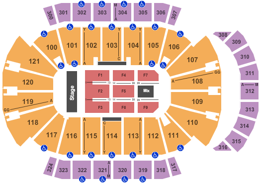 Jax Arena Seating Chart