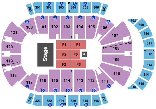 Disney On Ice Tickets Seating Chart VyStar Veterans Memorial Arena 
