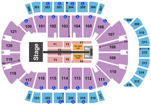 Vystar Memorial Arena Seating Chart