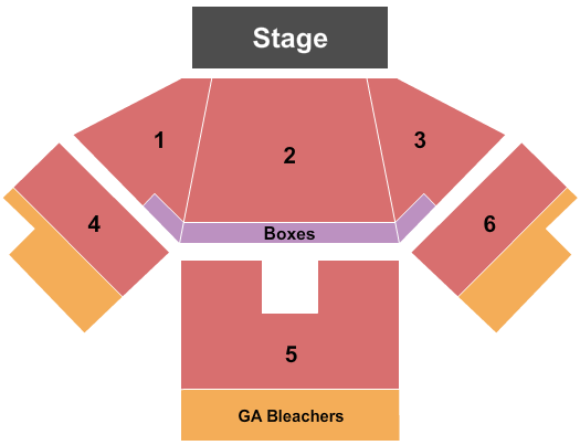 Jacobs Pavilion Seating Chart: End Stage 2
